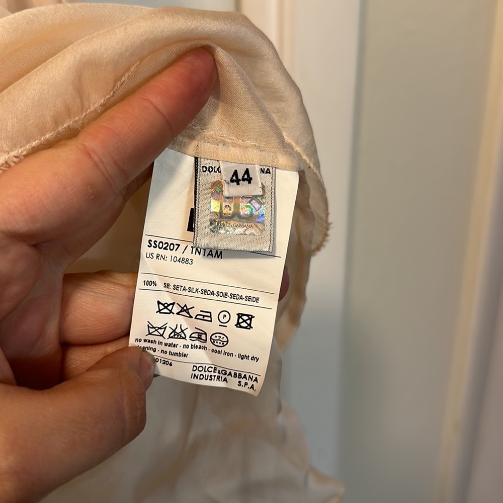 Dolce and Gabbana sheer blouse sz. 44 - Picture 6 of 6